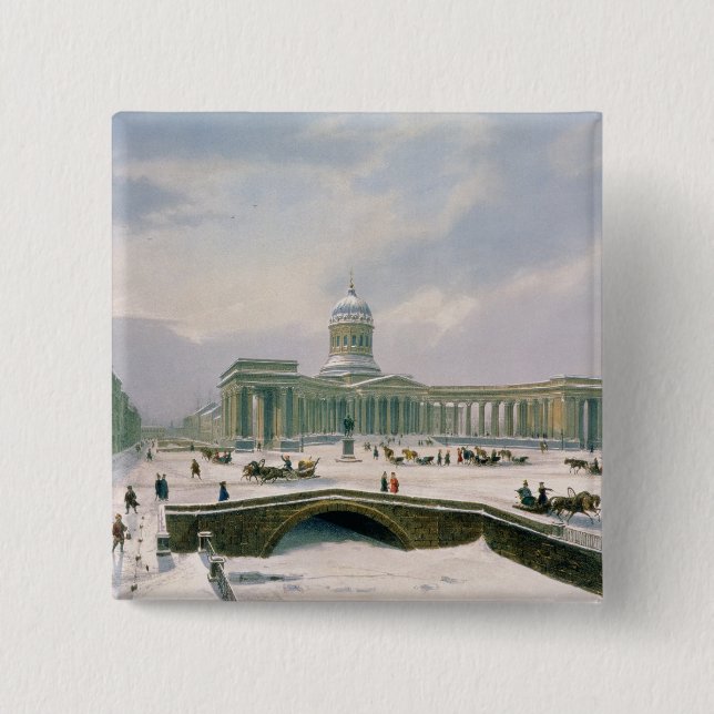 Kazan Cathedral, St. Petersburg Button (Front)