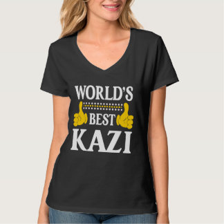 Kazi Personal Name Funny First Name World's Best K T-Shirt