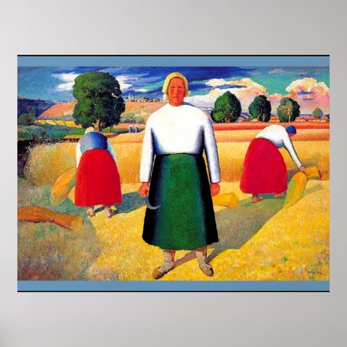 Kazimir Malevich artwork Reapers Poster