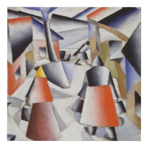 Kazimir Malevich _ Morning In The Village Faux Canvas Print