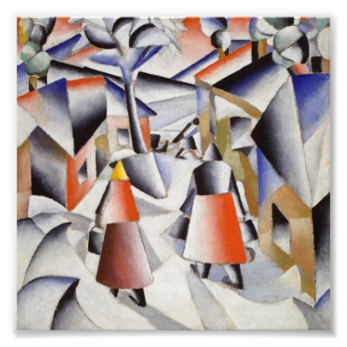 Kazimir Malevich _ Morning In The Village Photo Print