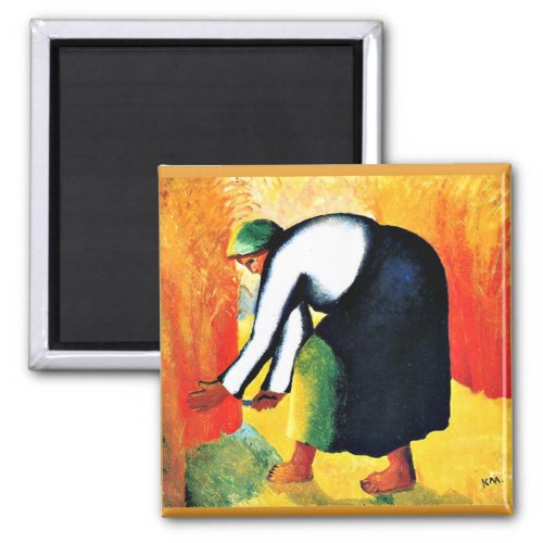 Kazimir Malevich painting Reaper Magnet
