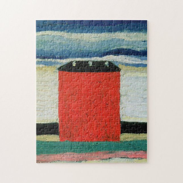 Kazimir Malevich - Red House Jigsaw Puzzle (Vertical)