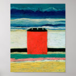 Kazimir Malevich - Red House Poster