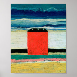 Kazimir Malevich - Red House Poster