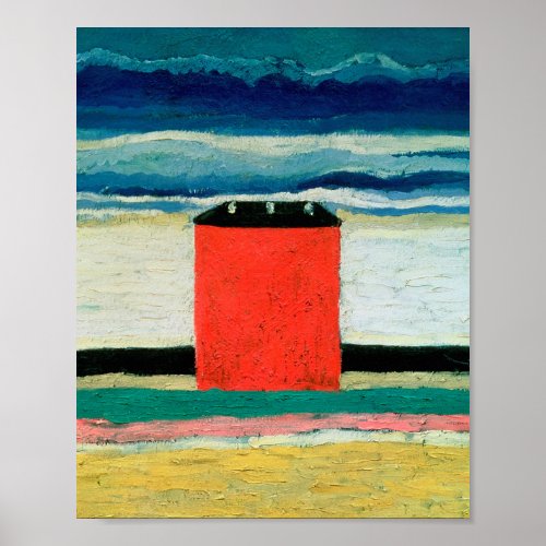 Kazimir Malevich _ Red House Poster
