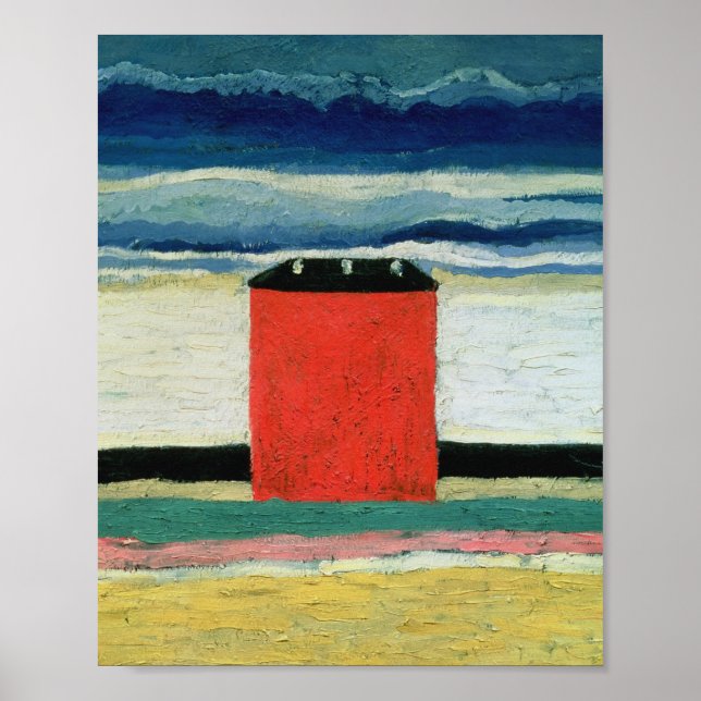 Kazimir Malevich - Red House Poster (Front)