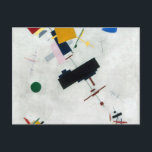 Kazimir Malevich - Suprematism Postcard<br><div class="desc">Abstract geometrical painting by Kazimir Malevich from 1915.</div>