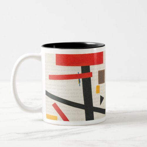 Kazimir Malevich Suprematismus Nr 50 1915 Two_Tone Coffee Mug