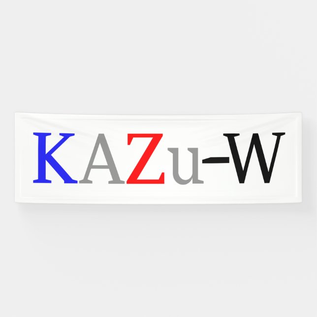 KAZu-W Banner (Horizontal)