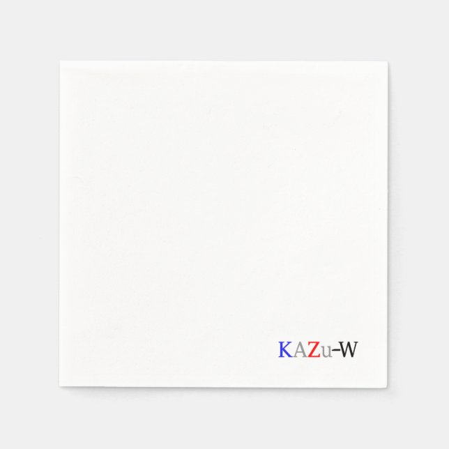 KAZu-W Napkins (Front)
