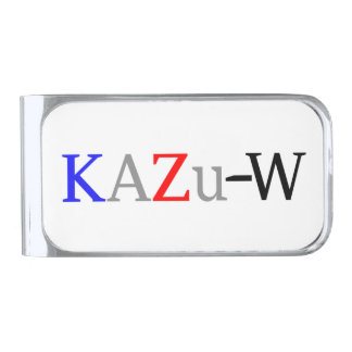 KAZu-W Silver Finish Money Clip