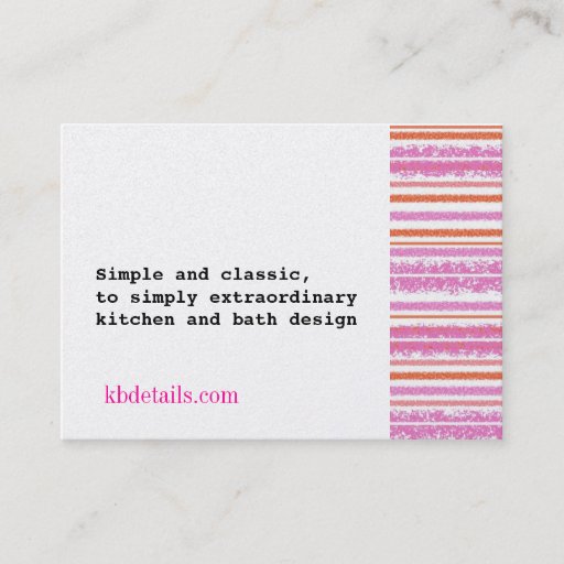 Customizable KB Details Business Card