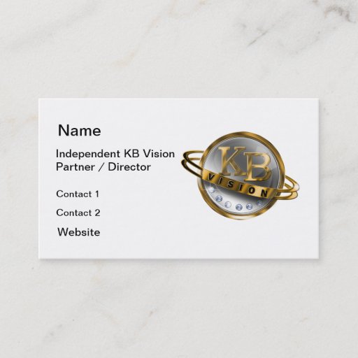 Customizable KB Vision Business Card