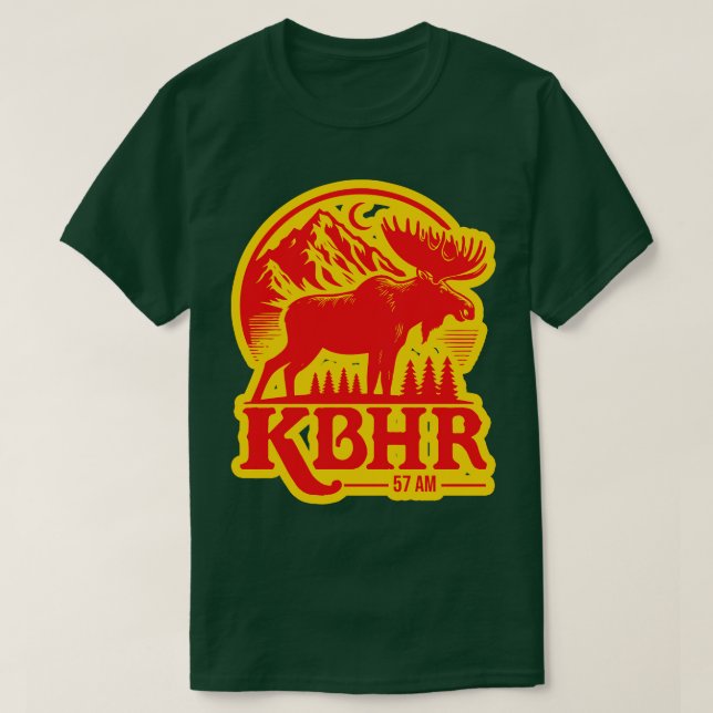 KBHR 57 AM Northern Exposure Radio Station TShirt  (Design Front)