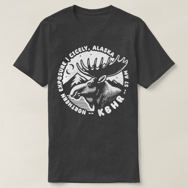 KBHR 57 AM Northern Exposure Radio Station TShirt  (Design Front)