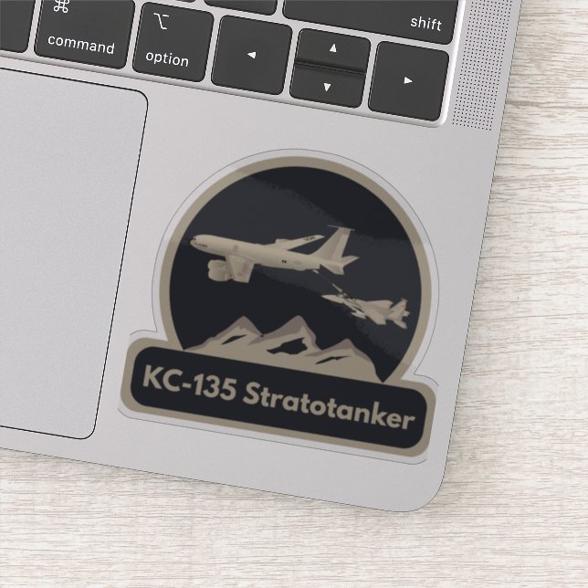 KC-135 Airplane Refueling F-15 Sticker (Detail)