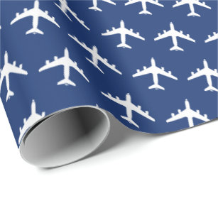KC-135 Stratotanker Silhouette Pattern Wrapping Paper