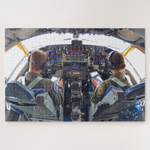 KC_135R STRATOTANKER COCKPIT 20x30 INCH Jigsaw Puzzle