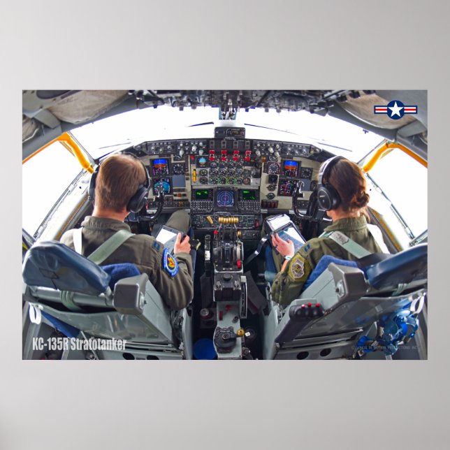 KC-135R STRATOTANKER COCKPIT POSTER (Front)