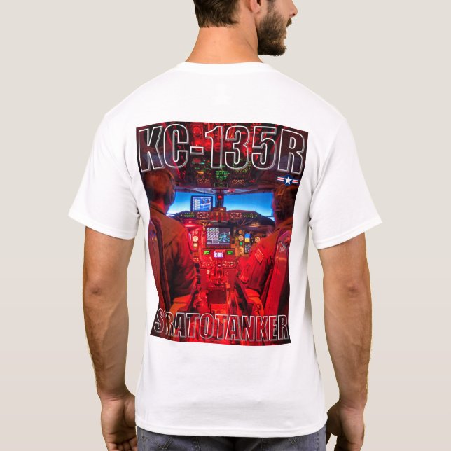 KC-135R STRATOTANKER COCKPIT T-Shirt (Back)