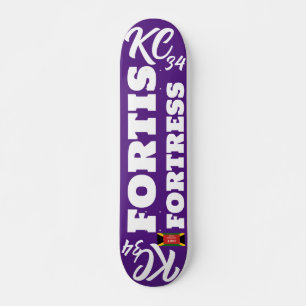 KC 34 OFFICIAL 7 3/4" Skateboard Deck