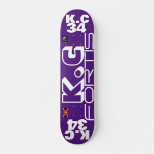 KC 34  OFFICIAL 7 3/4" Skateboard Deck