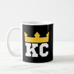 Kc Kansas City Crown Unique Royal Blue Vintage Kc Coffee Mug