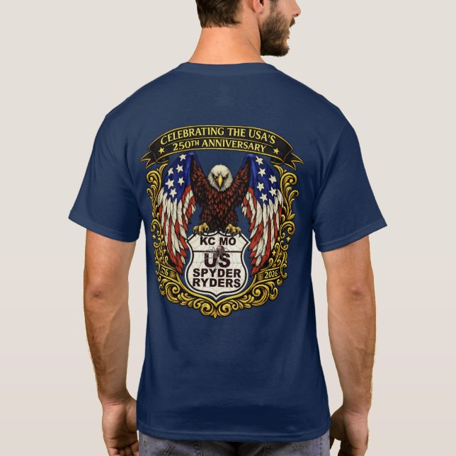 KC MO Chapter - Eagle USA250 2s T-Shirt (Back)