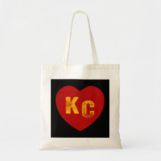 KC Red & Yellow Heart Kansas City Redyellow heart Tote Bag