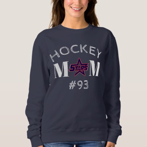 KC Stars _ Hockey Mom Dark w Player Number Sweatshirt