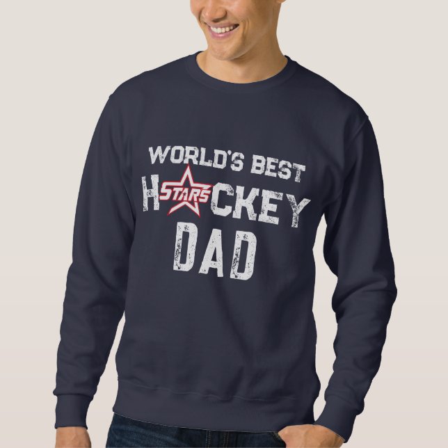 KC Stars - World's Best Hockey Dad Sweatshirt (Front)