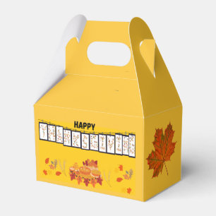 KC Thanksgiving Favor Box - Yellow