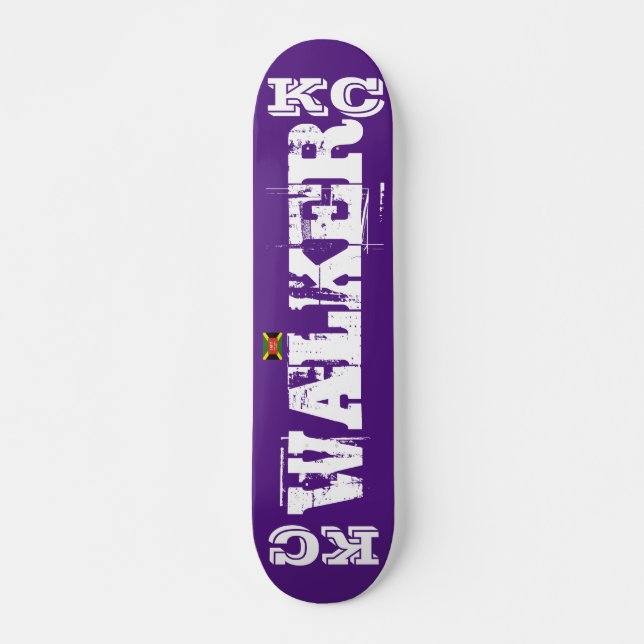 KC WALKER Skateboard, 7¾" Deck (Front)