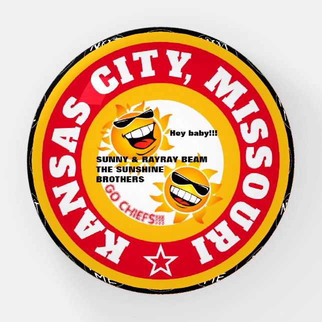 KCMOCOU SUNNY&RAYRAY KANSAS CITY, MISSOURI (COU) PAPERWEIGHT (Front)