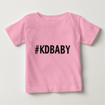 Kd Baby Pink Tutu Baby T-shirt by The_KDF_Store at Zazzle
