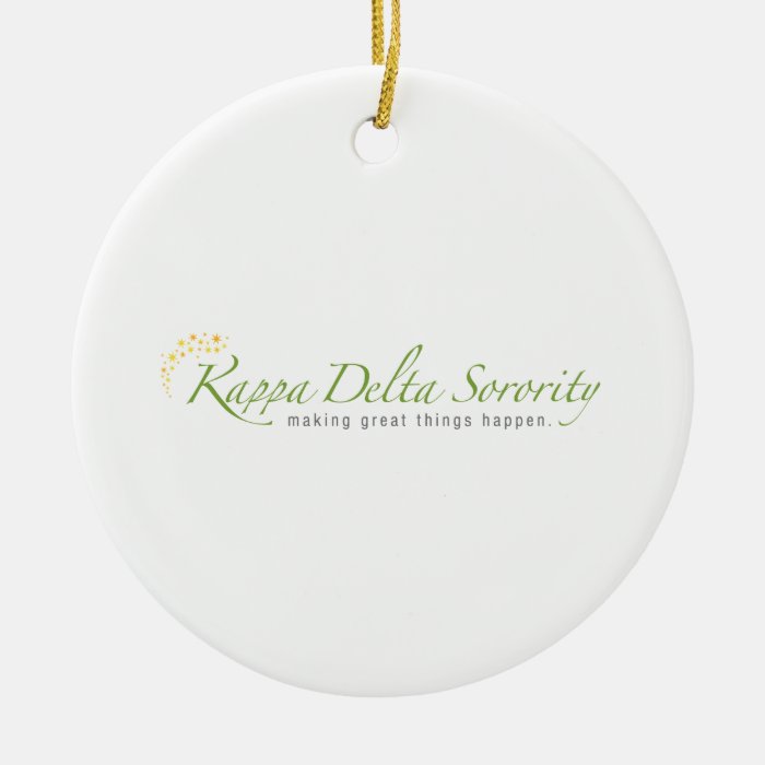 KD Sorority Logo Christmas Ornament