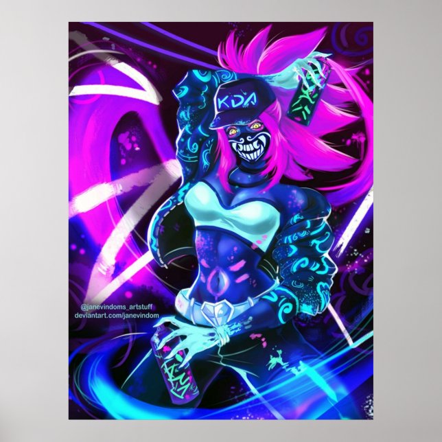 KDA Akali Poster (Front)