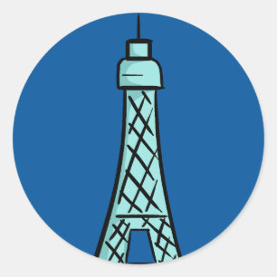 KDFans Eiffel Tower Logo Stickers