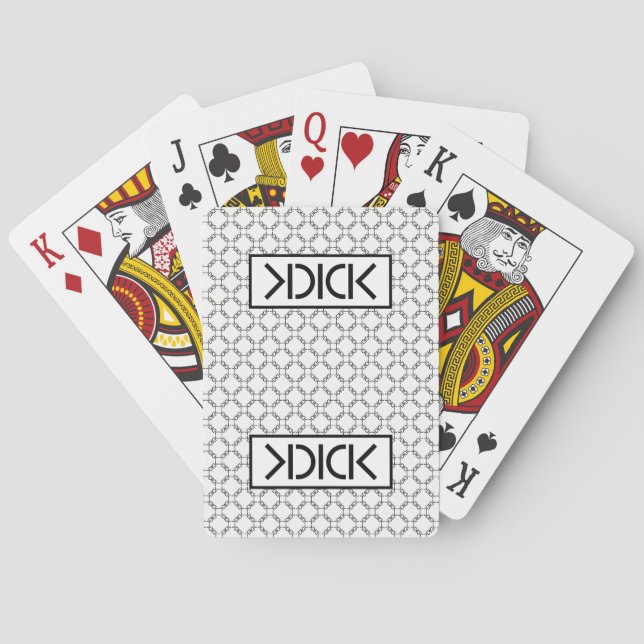 KDICK Black poker cards (Back)