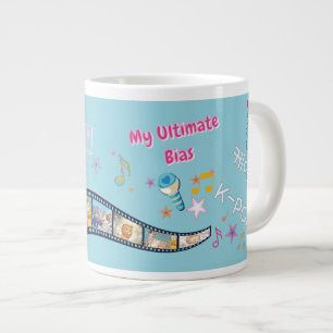 Kdrama Kpop bias idol korean typography custom Giant Coffee Mug