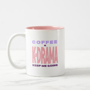 Kdrama Lover Coffee Mug Gift Pink Typography