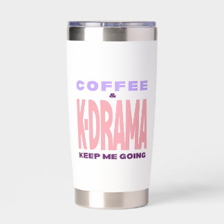 Kdrama Lover Gift Pastel Typography Insulated Tumbler