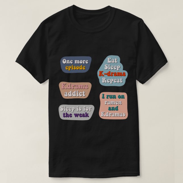 Kdrama Sticker Pack  T-Shirt (Design Front)
