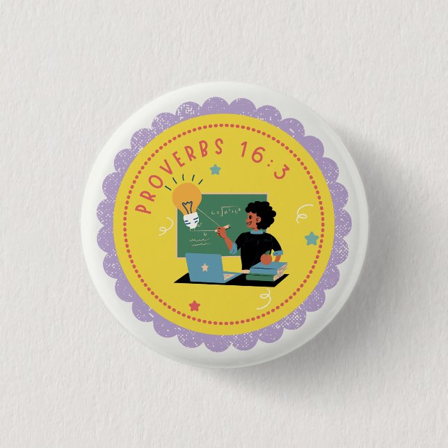 KE Prov 16:3 Button (Front)