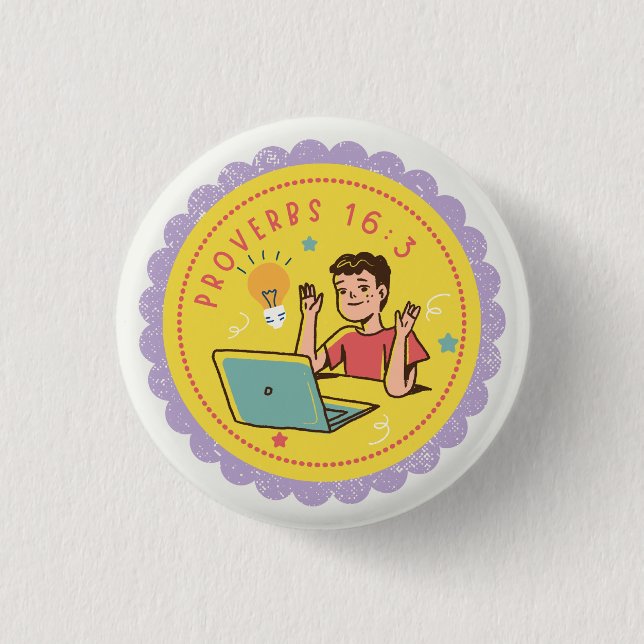 KE Prov 16:3 Button (Front)