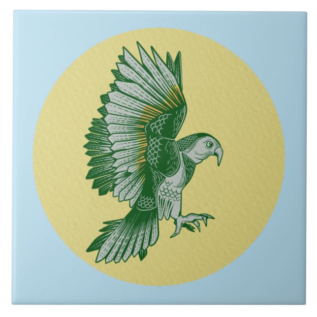 Kea New Zealand Bird Ceramic Tile (Front)