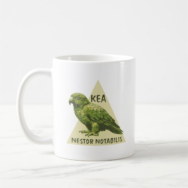 Kea New Zealand bird Coffee Mug (Left)
