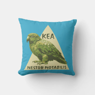 Kea New Zealand bird Throw Pillow