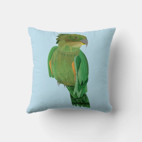 Kea NZ BIRD Throw Pillow